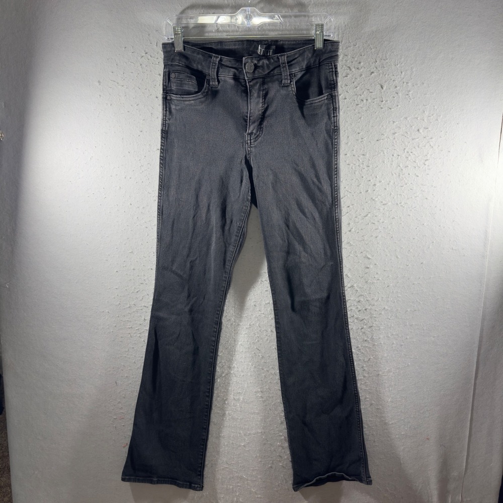 3301 | KUT from the Kloth Natalie Fab Ab High Rise Bootcut Jeans Black Women 6